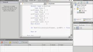 Visual Basic Game Tutorial Part 3 Collision