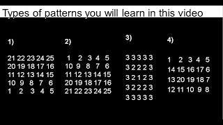 Pattern programs in C part-7