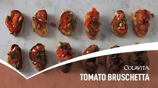 Entrée: Tomato bruschetta