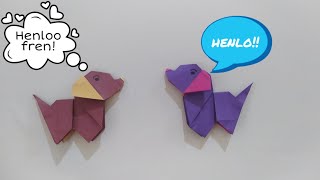 Origami Dog 🐕| Easy step by step instructions