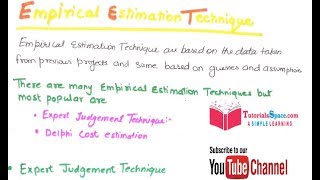 22- Empirical Estimation Techniques In Software Engineering In Hindi | Empirical Estimation Model