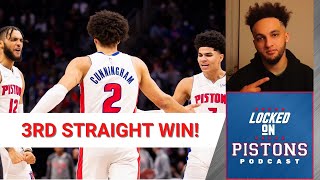 Cade Cunningham Leads Detroit Pistons To Third Straight Win, Killian Hayes and Marvin Bagley Chip In