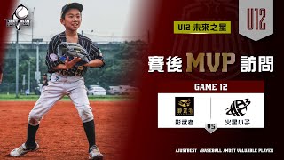 【U12 未來之星】G11 SVP-黃鈺絜(影武者) \u0026 G12 MVP-賴宥希(影武者)