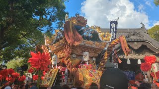 令和6年津田天満神社  宵宮  構屋台  宮入