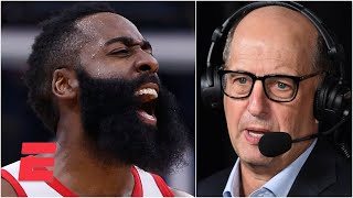 Jeff Van Gundy's thoughts on how the Rockets have treated James Harden over the years | KJZ