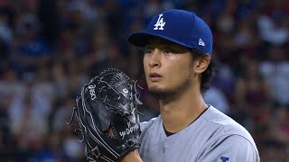 LAD@ARI Gm3: Darvish fans seven in five-plus innings