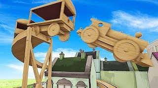 WHAT HAPPENS WHEN A TRAIN FLIES OFF OF THE END OF THE TRACK? - Tracks Gameplay