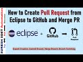 How to Create Pull Request from Eclipse IDE to GItHub | Create Branch, Merge Branch, Switch Branch