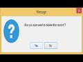 C# Tutorial - How to Custom a Message Box | FoxLearn