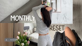 MONTHLY RESET | *productive* deep cleaning, organisation \u0026 selfcare