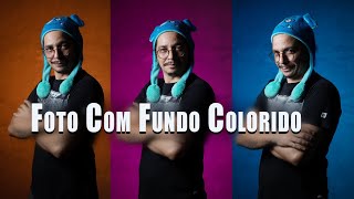 Como fazer foto com fundo Colorido