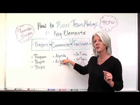 Project Management: How to Run Team Meetings Project Management: How to Run Team Meetings