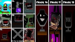 Sprunki NEW Phases! Phase 1 VS Phase 2 VS Phase 3 VS Phase 4-12 in Incredibox Sprunki