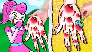 Help Mommy Long Legs heal her hand - Stop Motion Paper | Yul Channel #51