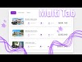 Custom Tab Layout using HTML, CSS, JS | Multi-tabs Navigation | Tab Layout HTML | JS Project | CSS3