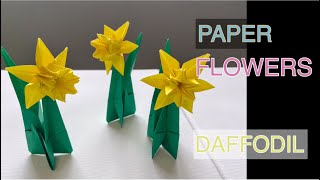 How To Make Origami Daffodil Flower - Easy Origami Instructions