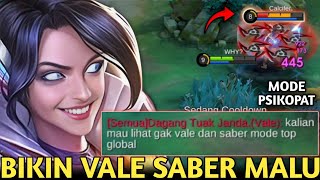 EUDORA BIKIN SABER \u0026 VALE SOMBONG YG SIPALING MODE TOP GLOBAL MALU BGT SAMPE MATI HAMPIR 2LUSIN!MLBB