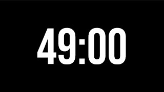 49 Minute Countdown Timer | Minimal