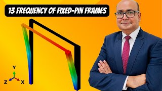 13 Natural Frequency of fixed pin frames | Structural Dynamics – ABAQUS Tutorial