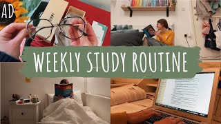 Sixth Form Weekly Study Routine (study with me every night of the week)