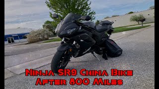 Ninja SR9 After 800 Miles