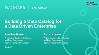 Daimler Trucks North America: Building a Data Catalog for a Data Driven Enterprise