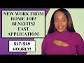 ✅ $17-$19 HOURLY WORK FROM HOME JOB AVAILABLE TODAY! ONE MINUTE APPLICATION!