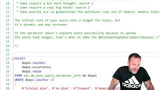 A Little About Optimizer Timeouts In SQL Server