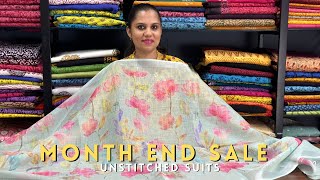 Month End Sale Unstitched Suits