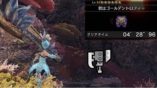 【MHWI】君はゴールデントロフィー スラアクソロ 04'28\