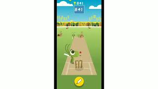 Highest score ever in Google Doodle CRICKET 999 Not Out