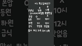 어느학교 갈래요? 2탄