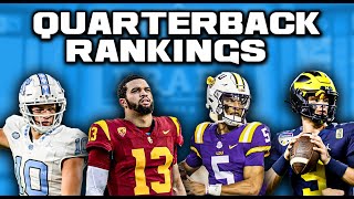 2024 NFL Draft Quarterback Rankings | This Is A VERY Controversial Quarterback C