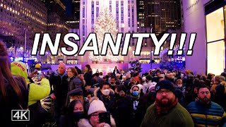 Christmas Chaos in New York City 2021 - Rockefeller Center Christmas Tree and More - Binaural Audio