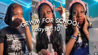 GRWM for school | days 1-10 of senior year!