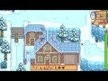 Stardew Valley um dia de inverno