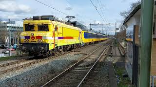 Strukton 1740 trekt NS Koploper 4244 vanaf Arnhem GONS naar Onnen / 6 maart 2023