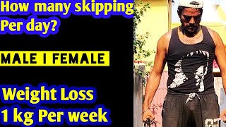 How many skipping rope workout per day to lose weight fast | Wakeup Dreamers