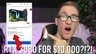 RTX 3080 Completely Sold Out in 1 MIN!!! // $10,000 for the Nvidia RTX 3080?!?!