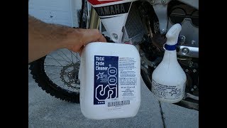 Review \u0026 Demo of S100 Total Cycle Cleaner Motorcycle cleaner, Amazing!