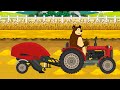 tractor and trailer for transporting dairy cows to a neighboring town vehicles farm animated