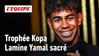 Ballon d'Or 2024 - Lamine Yamal (FC Barcelone) remporte le Trophée Kopa du meilleur jeune