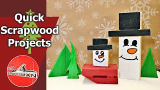 Three EASY Christmas Scrap Wood Projects