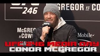 Conor McGregor: UFC 246 Media Day (FULL)