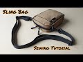 SLING BAG DIY / SLING BAG SEWING TUTORIAL/paano manahi ng sling bag