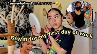 Grwm for my first day of work 🤠 * first job *