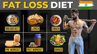 Full Day DIET PLAN for FAT LOSS (ALL MEALS SHOWN !) | Lose Weight Fast | Abhinav Mahajan