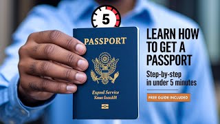 How to Get a U S Passport 2025 Step by Step Guide