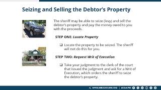 How to Collect on a Money Judgment You Were Awarded in Court in Palm Beach County, Florida