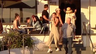 Hailey Baldwin Takes Her Parents Out To Lunch